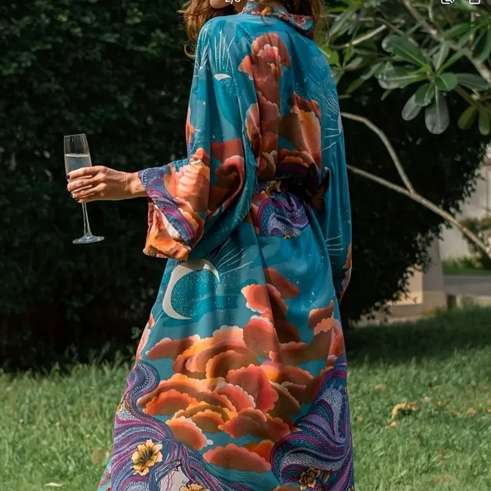 Magic crescent moon kimono - Picture 4 of 7